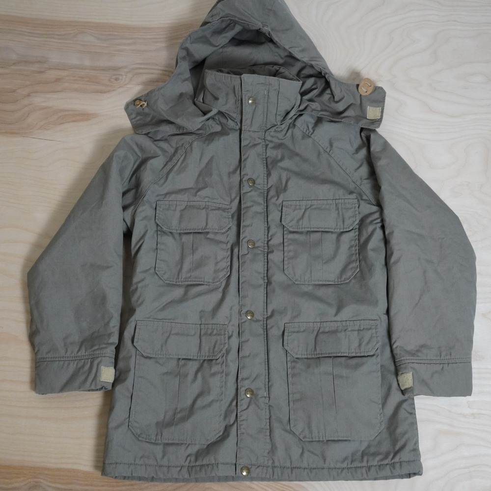 Woolrich Woman Vintage Mountain Parka Jacket Green Insulated Hooded Utility M